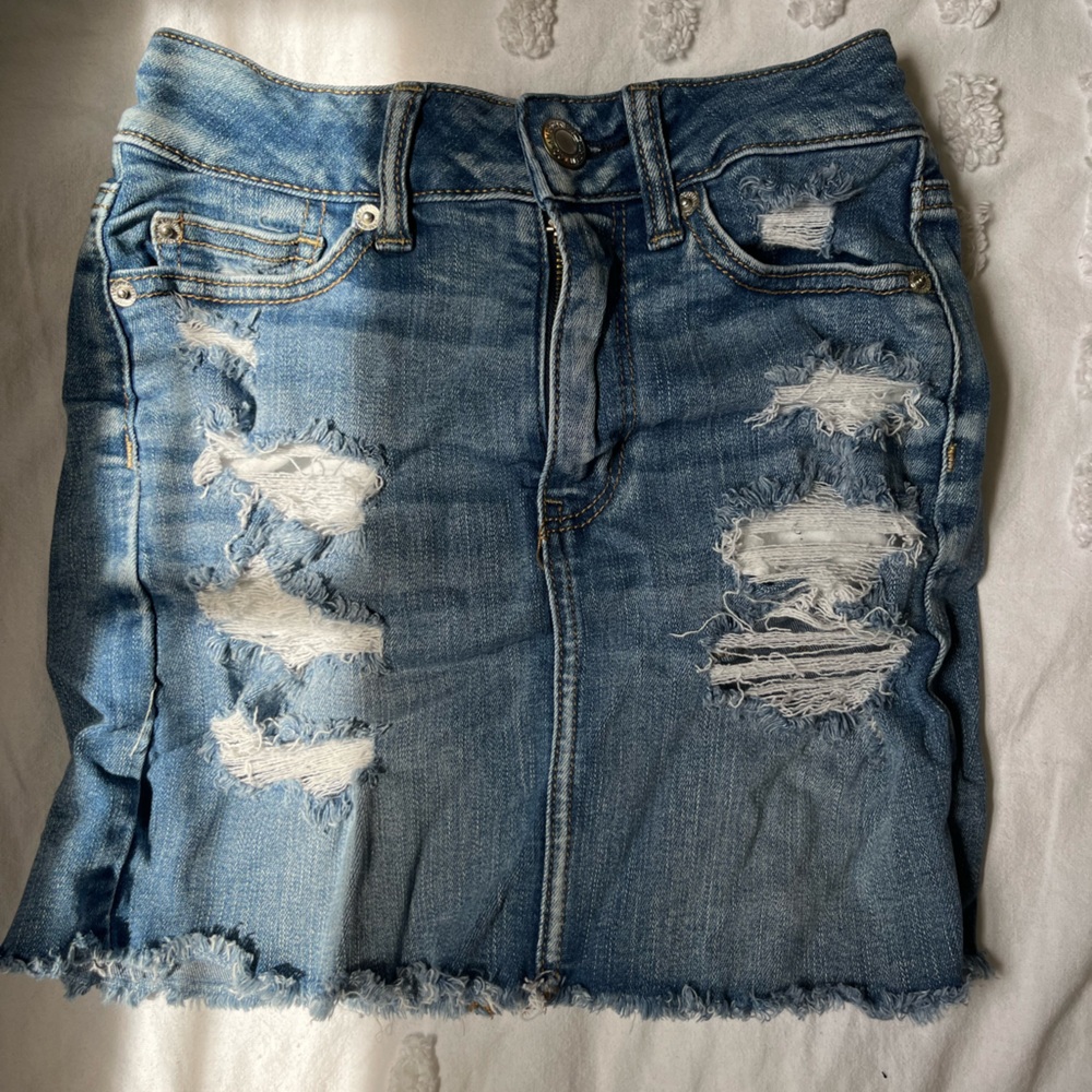 size ~ 00 , jean skirt